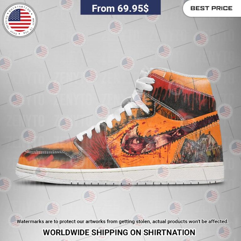 Leatherface Halloween Jordan High Top Nice photo dude