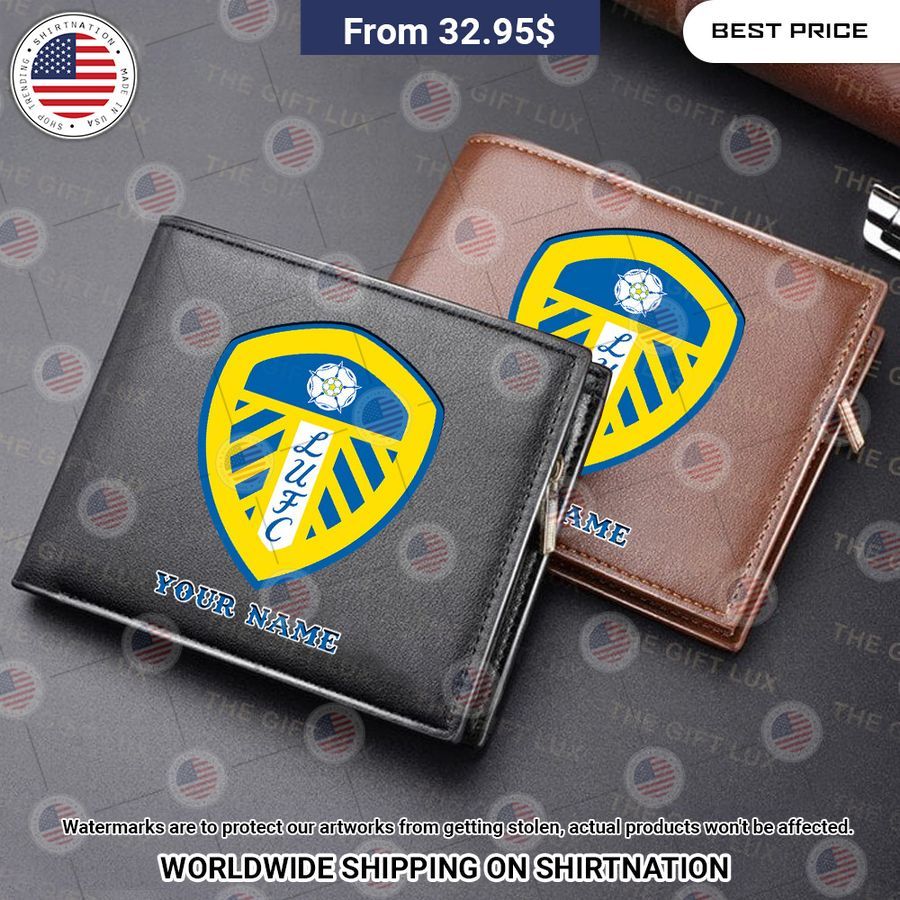 Leeds United Custom Leather Wallet Coolosm