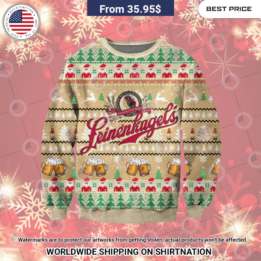 Leinenkagels Ugly Christmas Sweater Hey! Your profile picture is awesome