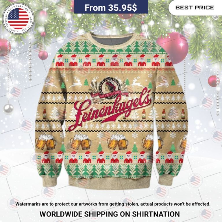 Leinenkagels Ugly Christmas Sweater Hey! Your profile picture is awesome