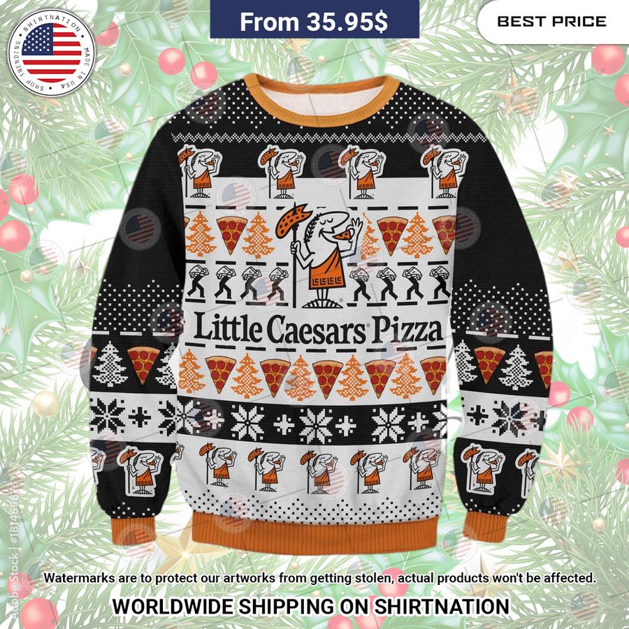 Little Caesars Pizza Christmas Sweater You look elegant man