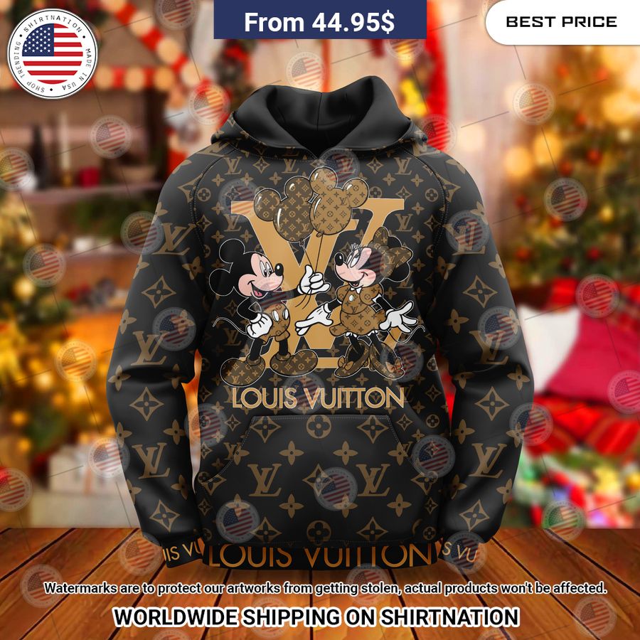 Louis Vuitton Mickey and Minnie Mouse Hoodie You look beautiful forever