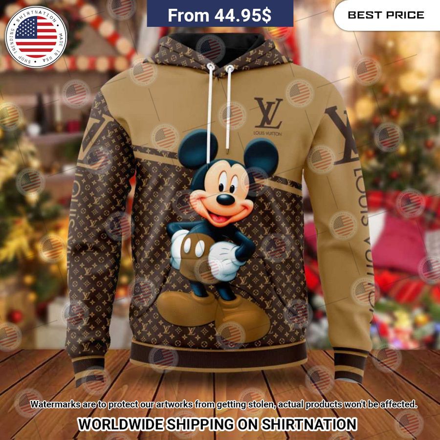 Louis Vuitton With Mickey Mouse Face Shirt - High-Quality Printed