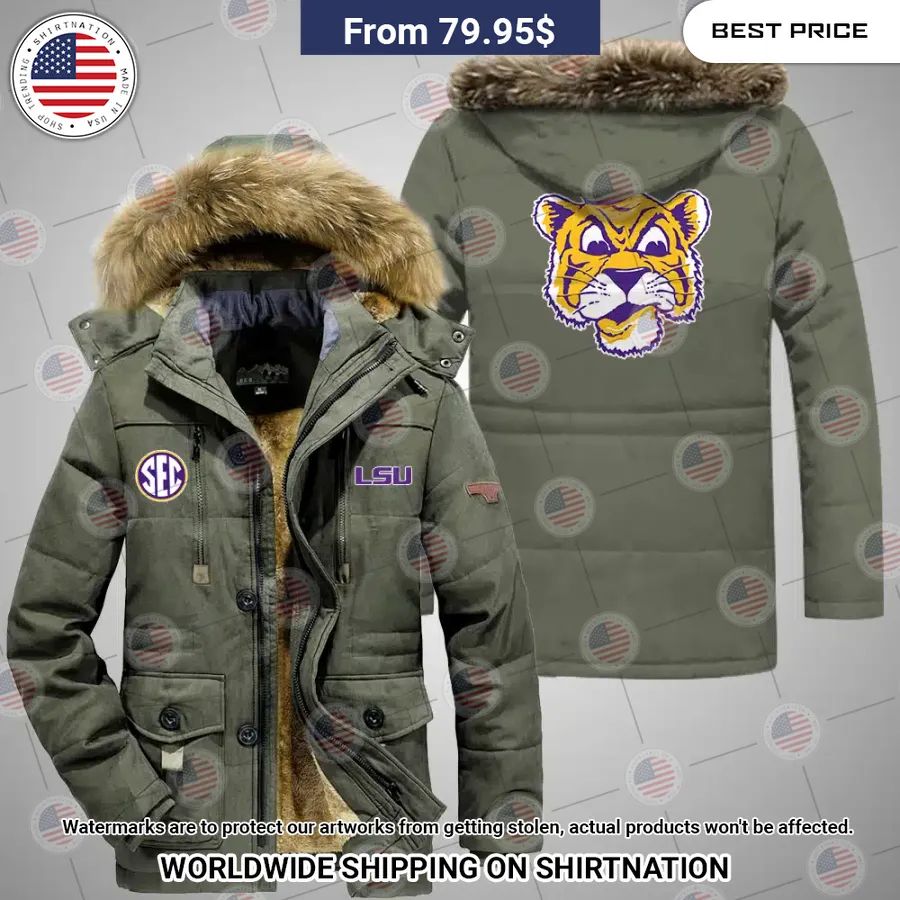 LSU Tigers Parka Jacket Natural and awesome