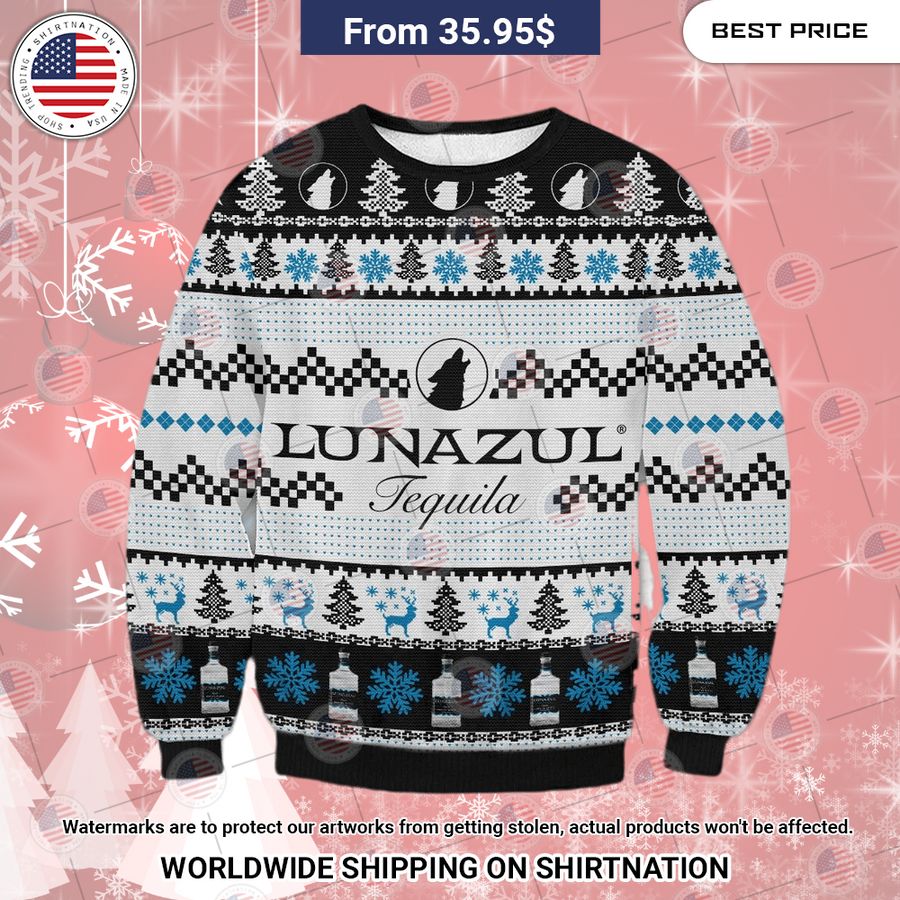 Lunazul Tequila Christmas Sweater You look fresh in nature