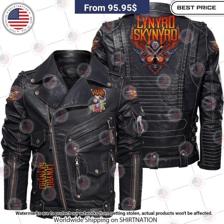 Lynyrd Skynyrd Belt Solid Zip Locomotive Leather Jacket Ah! It is marvellous