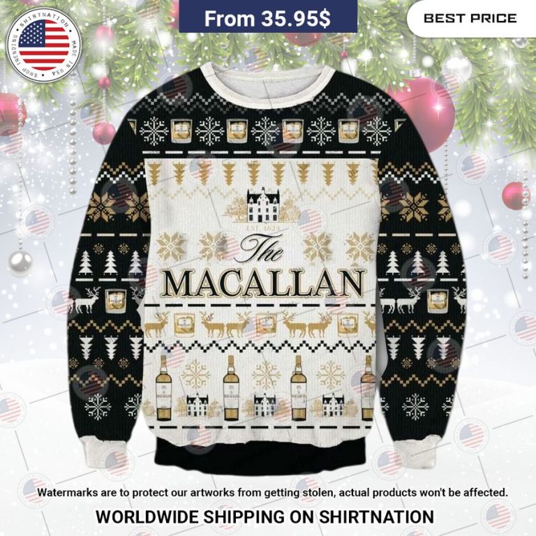 Macallan Ugly Christmas Sweater You look lazy