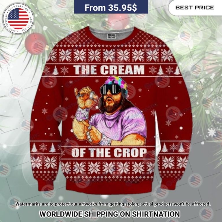 Macho Man The Cream of the Crop Christmas Sweater Elegant picture.