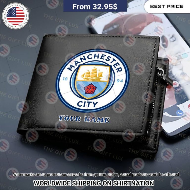 Manchester City Custom Leather Wallet Bless this holy soul, looking so cute