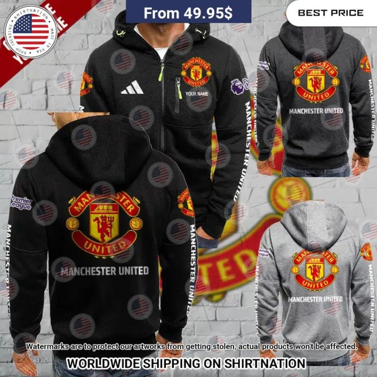 Manchester United Custom Chest Pocket Hoodie My favourite picture of yours