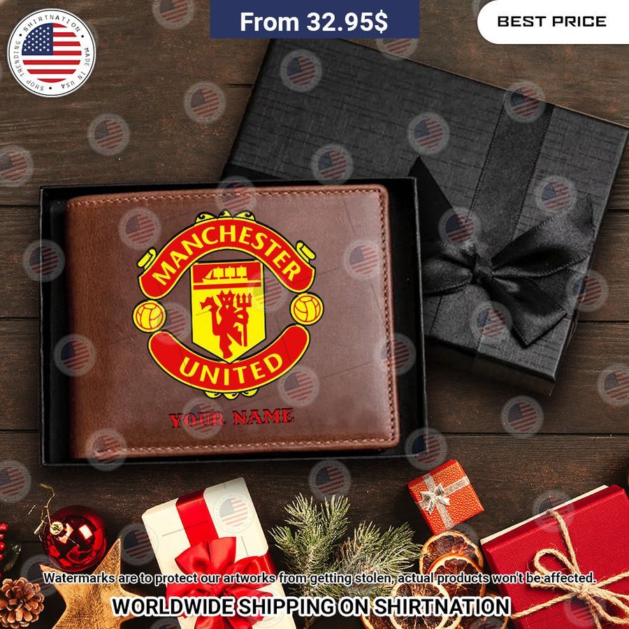 Manchester United Custom Leather Wallet Unique and sober