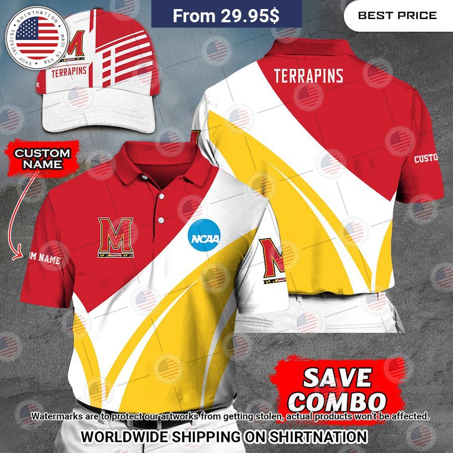Maryland Terrapins Custom Polo Shirt Awesome Pic guys