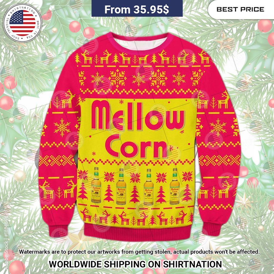 Mellow Corn Christmas Sweater You look lazy