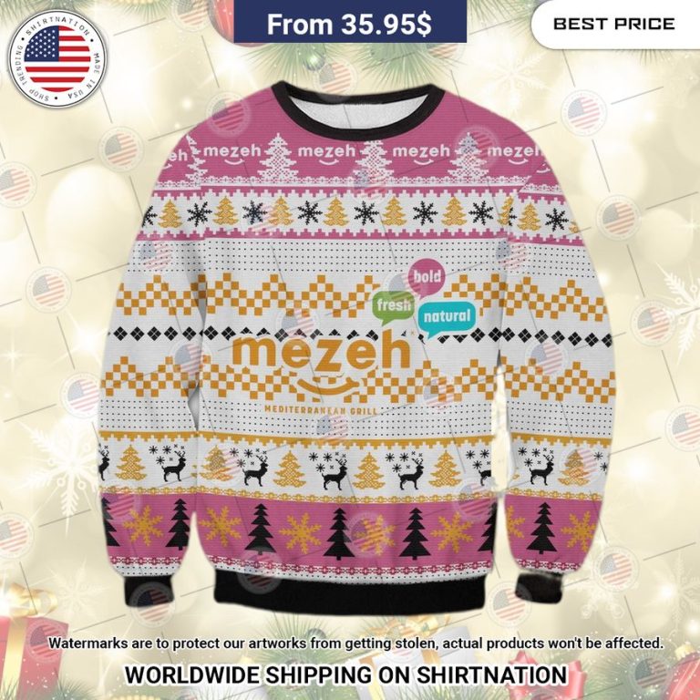 Mezeh Ugly Christmas Sweater Natural and awesome