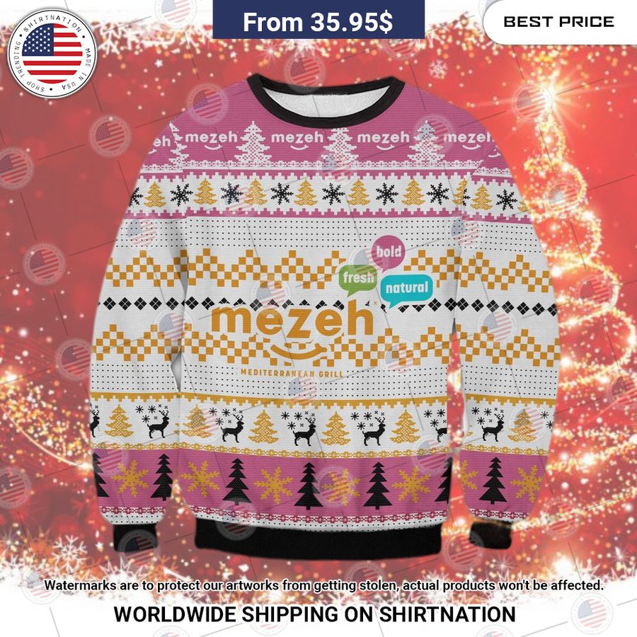 Mezeh Ugly Christmas Sweater Bless this holy soul, looking so cute