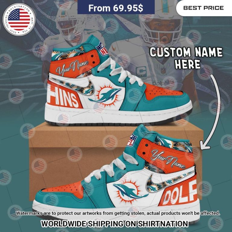 Miami Dolphins Custom Air Jordan 1 Your beauty is irresistible.