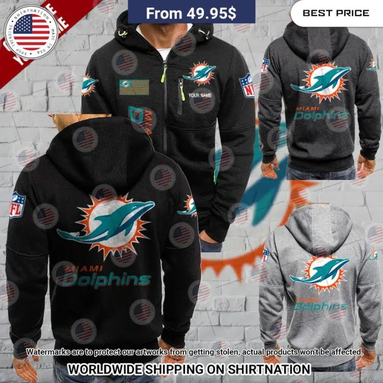 Miami Dolphins Custom Chest Pocket Hoodie Mesmerising