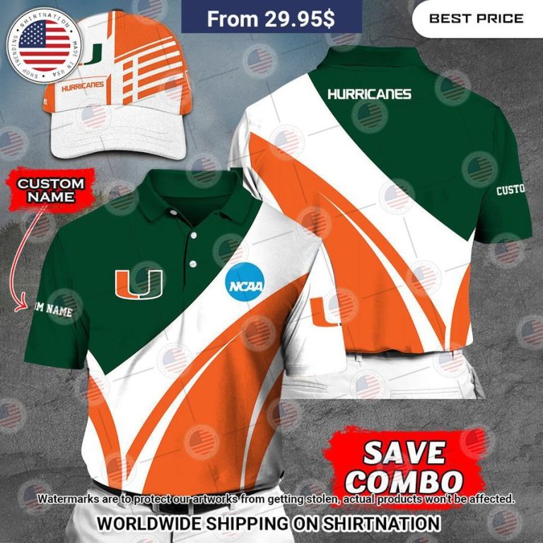 Miami Hurricanes Custom Polo Shirt You are always amazing