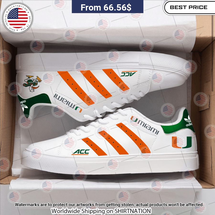 Miami Hurricanes Stan Smith Shoes Your face is glowing like a red rose
