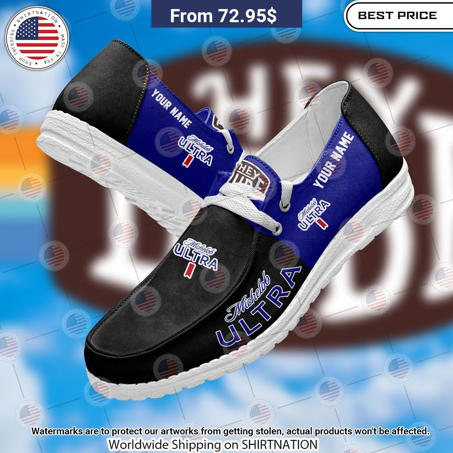 Michelob Ultra Custom Hey Dude Shoes Elegant picture.
