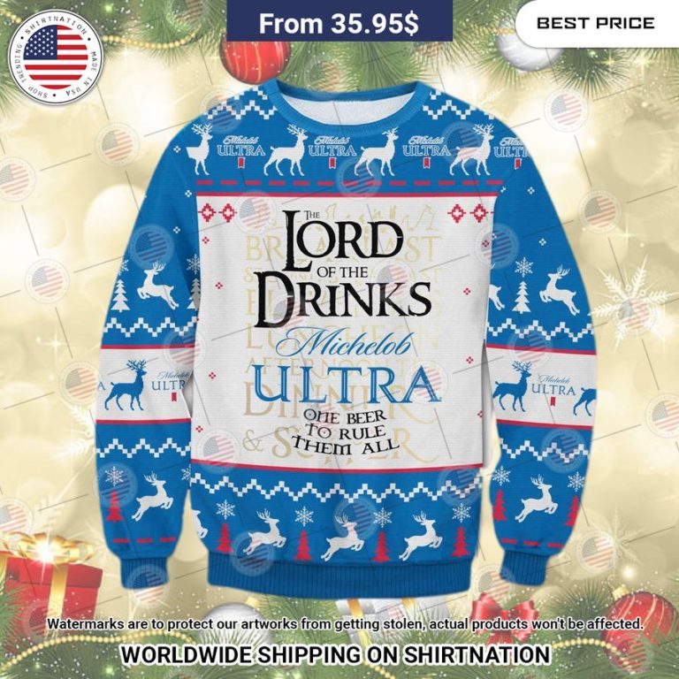 Michelob Ultra Lord Of The Rings Sweater Generous look