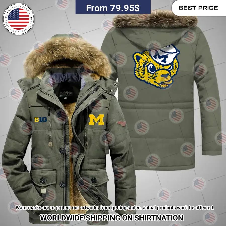 Michigan Wolverines Parka Jacket • Shirtnation - Shop trending t-shirts ...