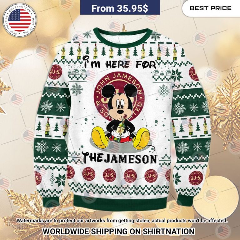 Mickey Mouse I'm Here For Jameson Sweater I am in love with your dress