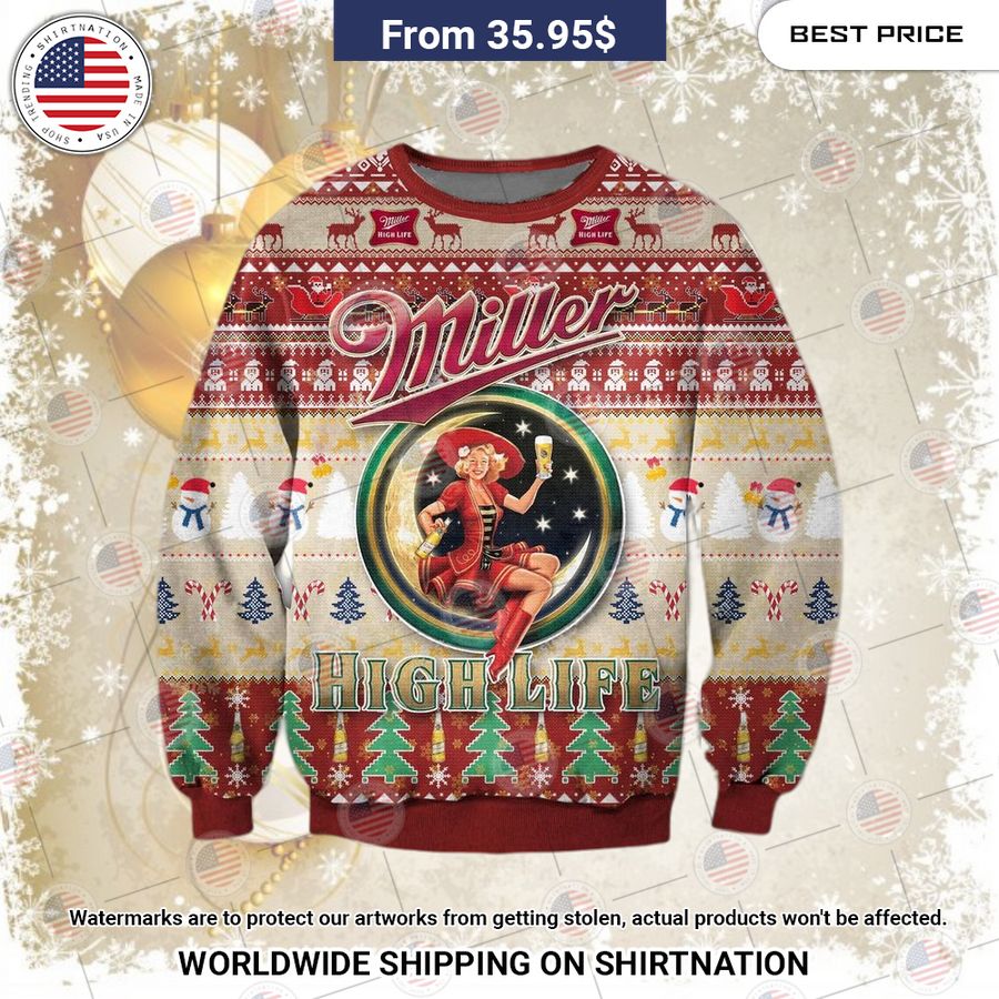 Miller Highlife Christmas Sweater Loving, dare I say?