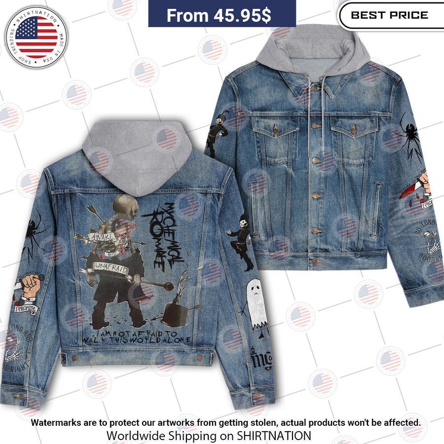 My Chemical Romance Denim Jacket Hooded You look fresh in nature