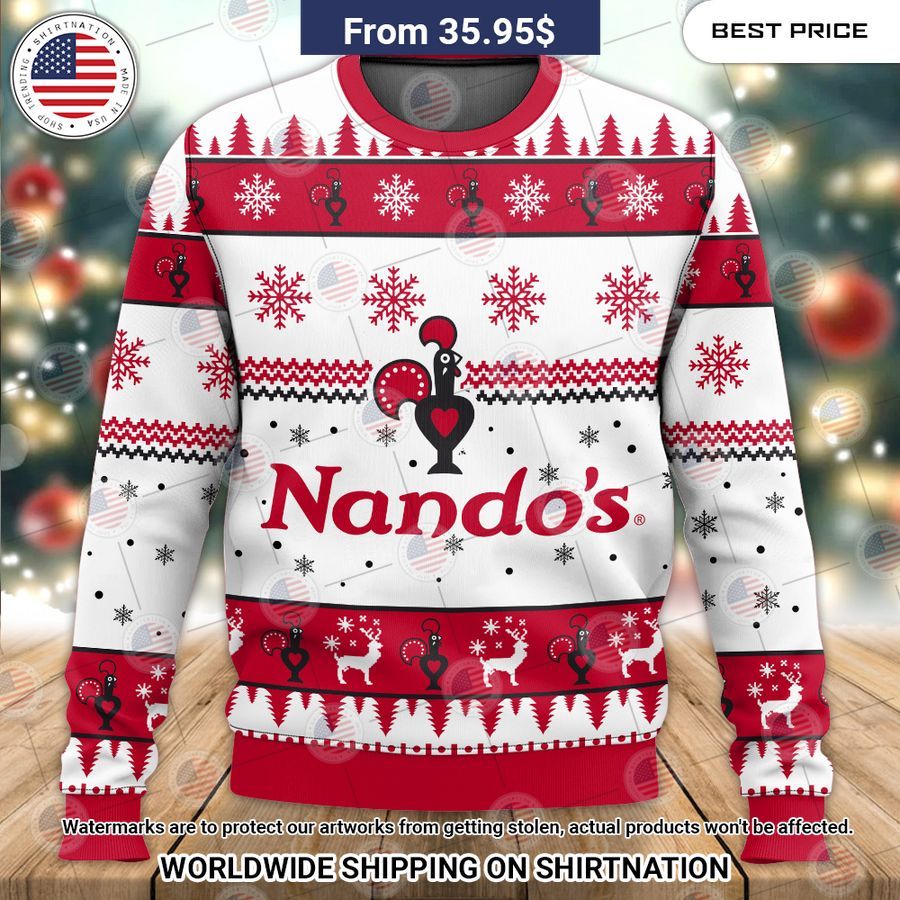 Nando's Ugly Christmas Sweater Speechless