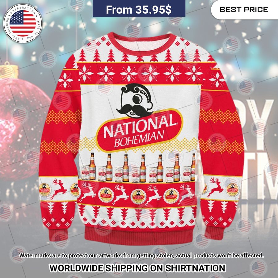 National Bohemian Christmas Sweater You look so healthy and fit