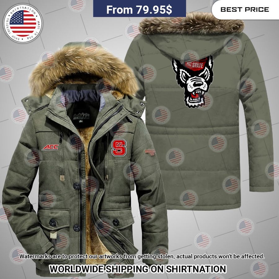 NC State Wolfpack Parka Jacket Oh! You make me reminded of college days