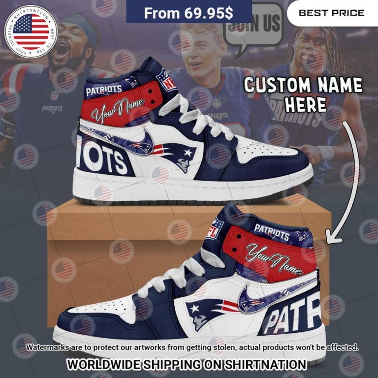 New England Patriots Custom Air Jordan 1 This place looks exotic.