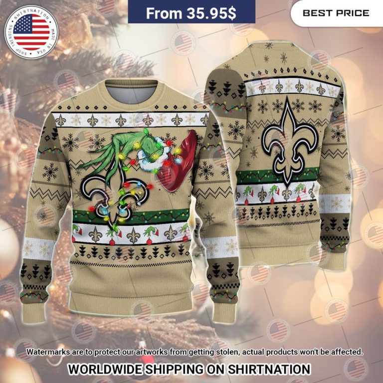 New Orleans Saints Grinch Christmas Sweater You are always amazing