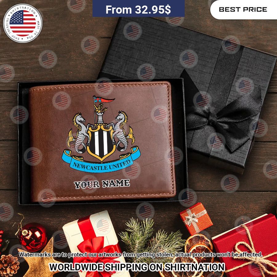 Newcastle United Custom Leather Wallet Best couple on earth