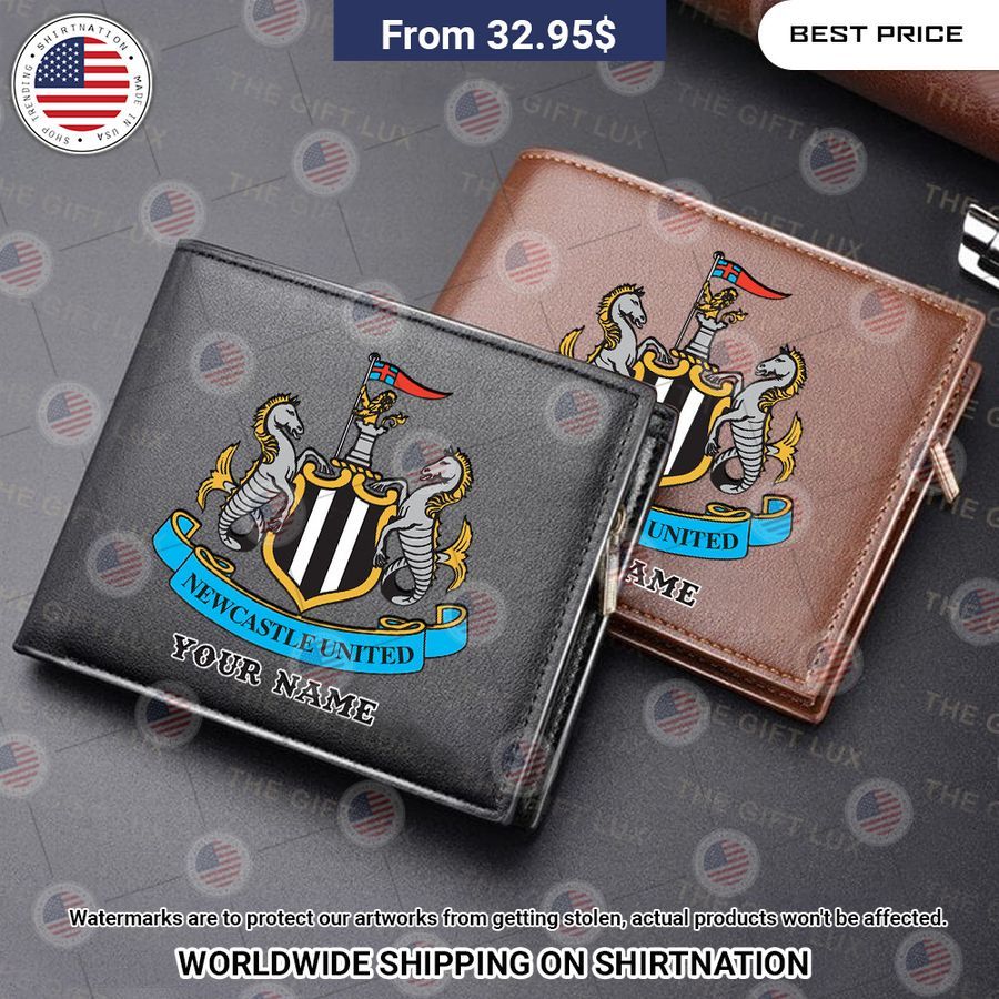 Newcastle United Custom Leather Wallet Elegant picture.