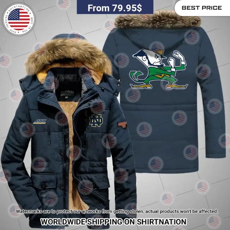 Notre Dame Fighting Irish Parka Jacket Nice shot bro