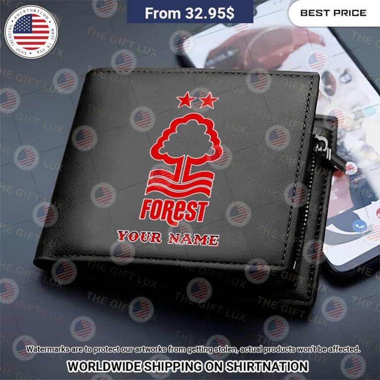 Nottingham Forest Custom Leather Wallet Impressive picture.