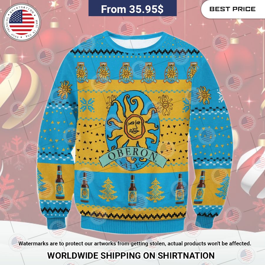 Oberon beer Christmas Sweater Mesmerising