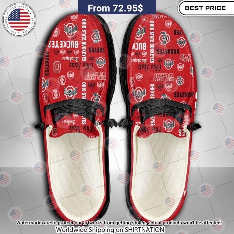 Ohio State Buckeyes Custom Hey Dude Shoes Lovely smile