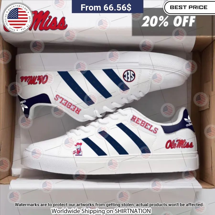 Ole Miss Rebels Stan Smith Shoes My words are less to describe this picture.
