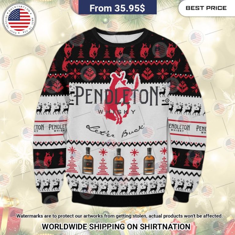 Pendleton Whiskey Christmas Sweater This place looks exotic.