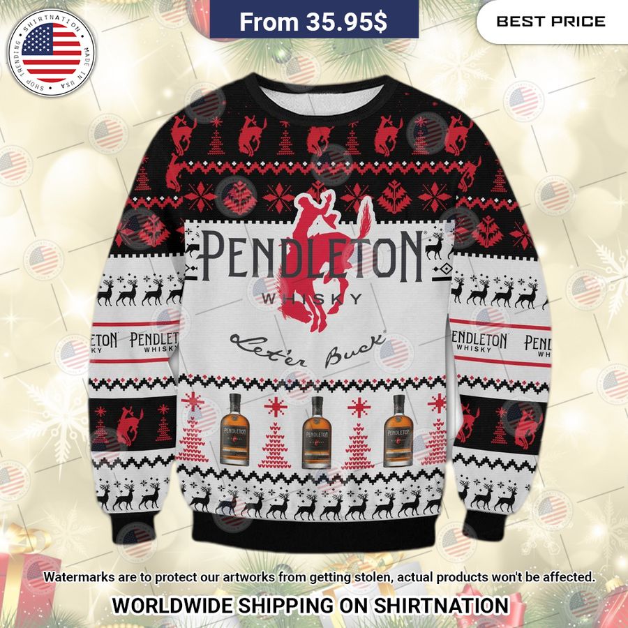 Pendleton Whiskey Christmas Sweater This place looks exotic.