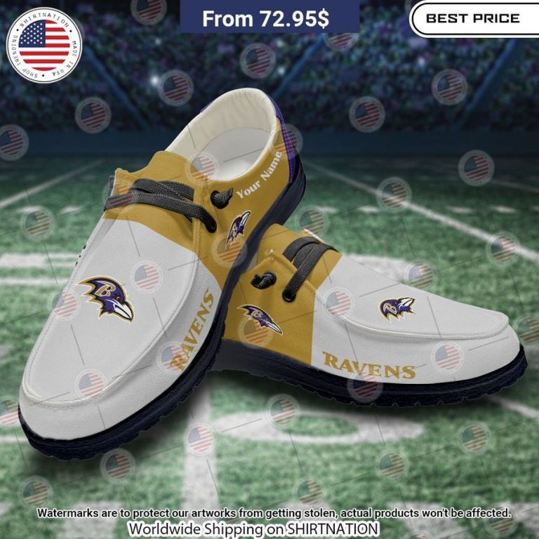 Personalized Baltimore Ravens Hey Dude Shoes Best picture ever