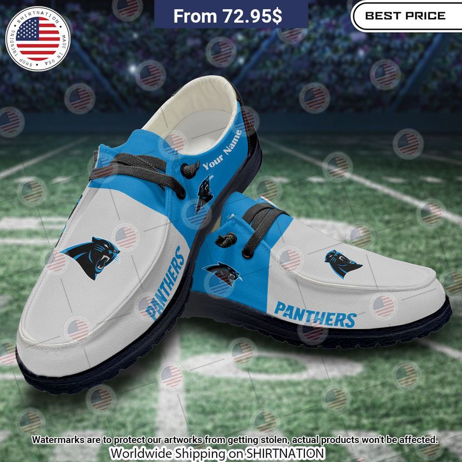 Personalized Carolina Panthers Hey Dude Shoes Nice place and nice picture