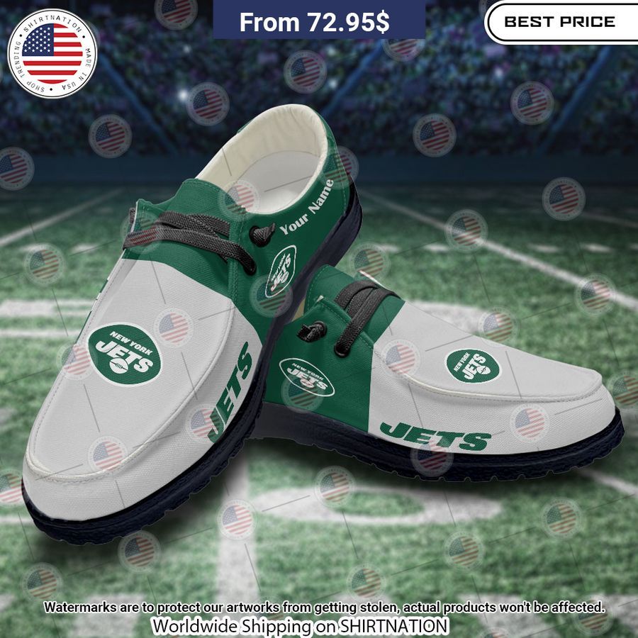 Personalized New York Jets Hey Dude Shoes Looking so nice