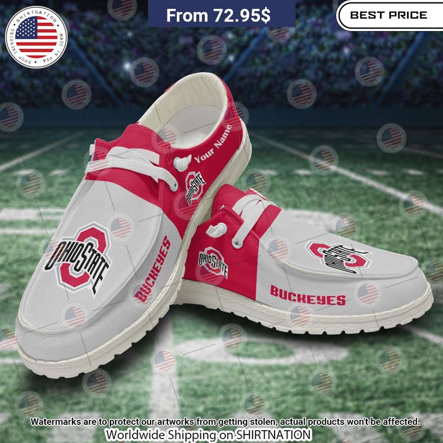 Personalized Ohio State Buckeyes Hey Dude Shoes Super sober
