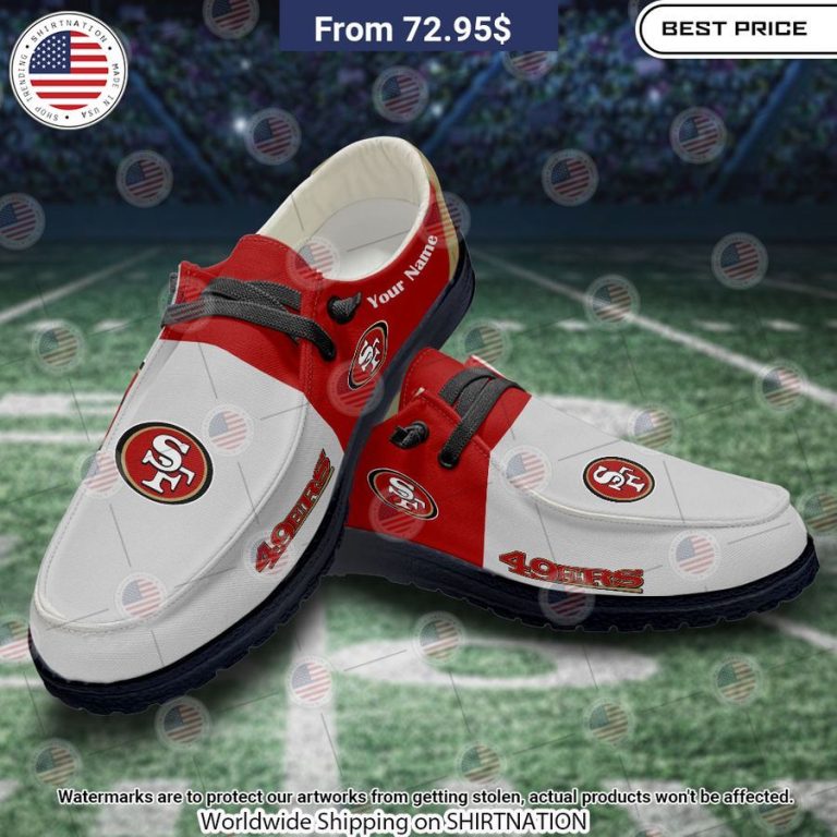 Personalized San Francisco 49ers Hey Dude Shoes Eye soothing picture dear