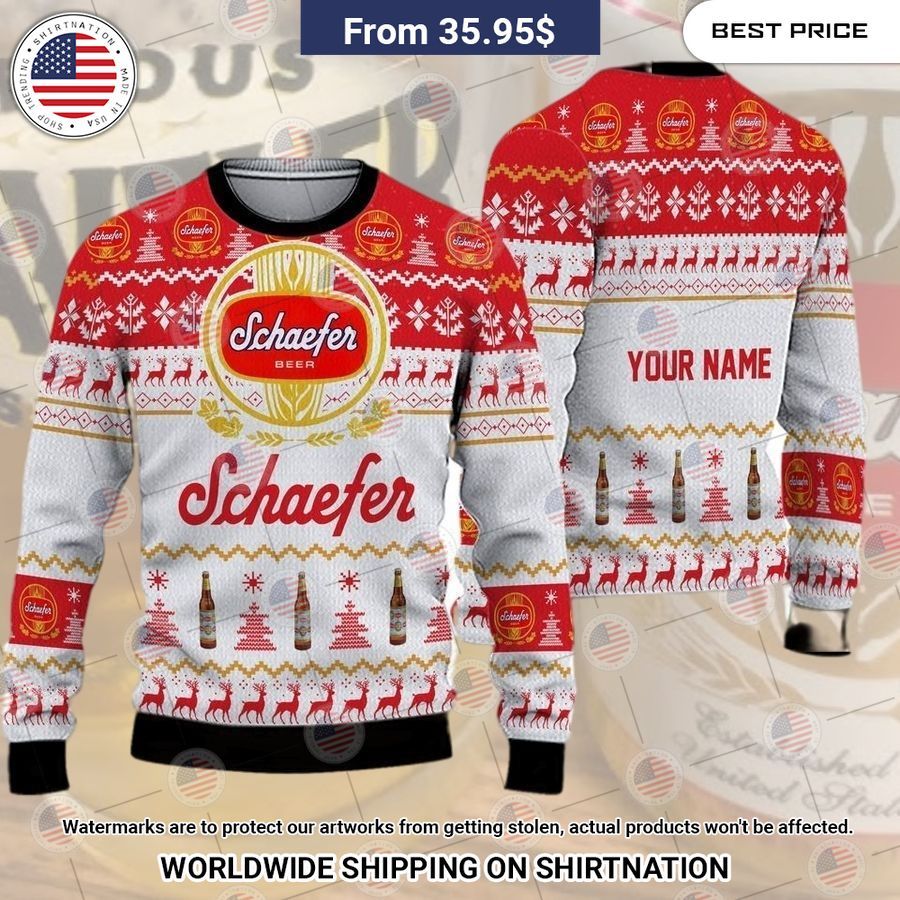 Personalized Schaefer Beer Sweater Coolosm