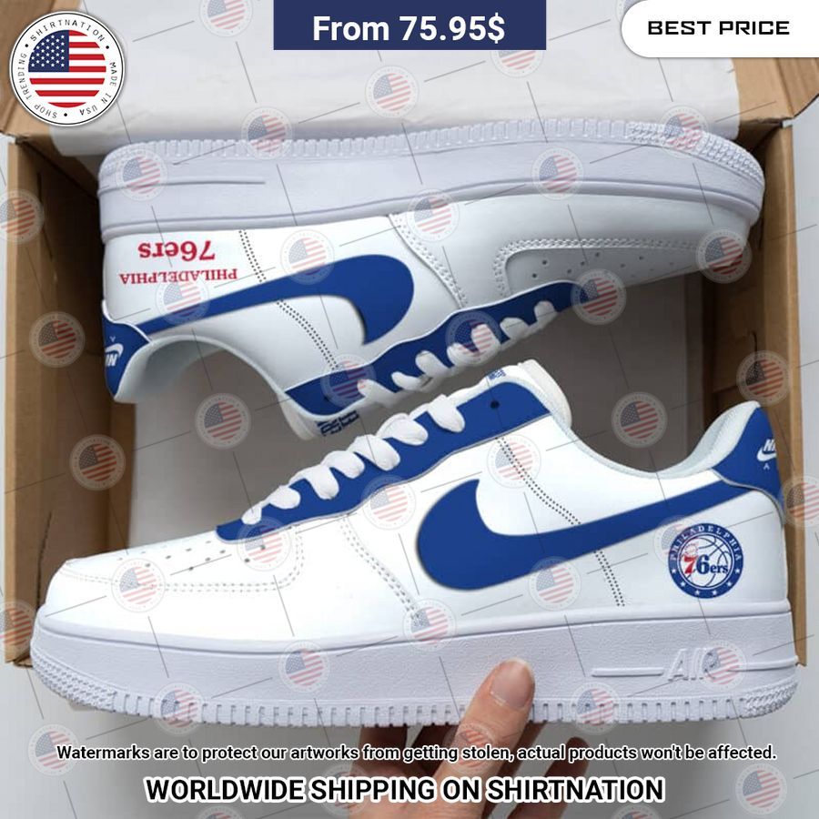 Philadelphia 76ers Air Force 1 Radiant and glowing Pic dear